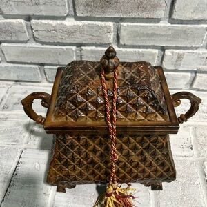 Four Hands Corp Three Handled Metal Storage Container